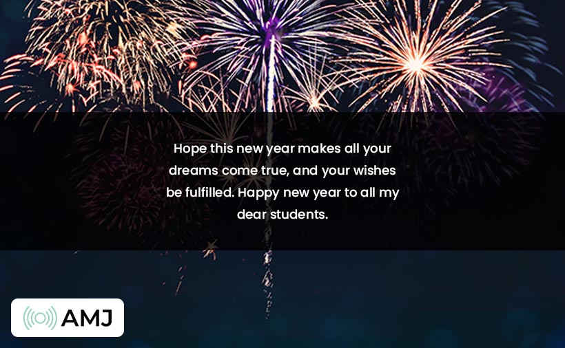 Happy New Year Messages for Students