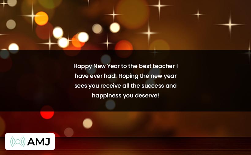 Happy New Year Wishes for Students & Teachers