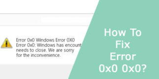 How To Fix Error 0x0 0x0