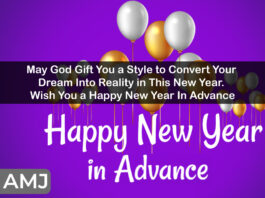 Advance Happy New Year Wishes & Messages