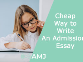 Cheap Way to Write an Admissions Essay
