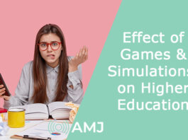 Effect of Games & Simulations on Higher Education