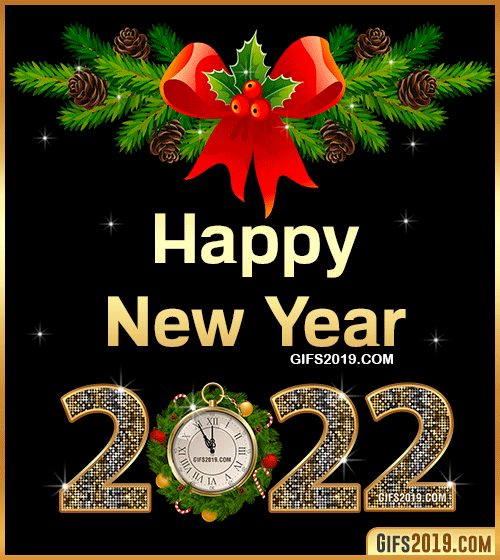 Happy New Year 2022 Animated GIF