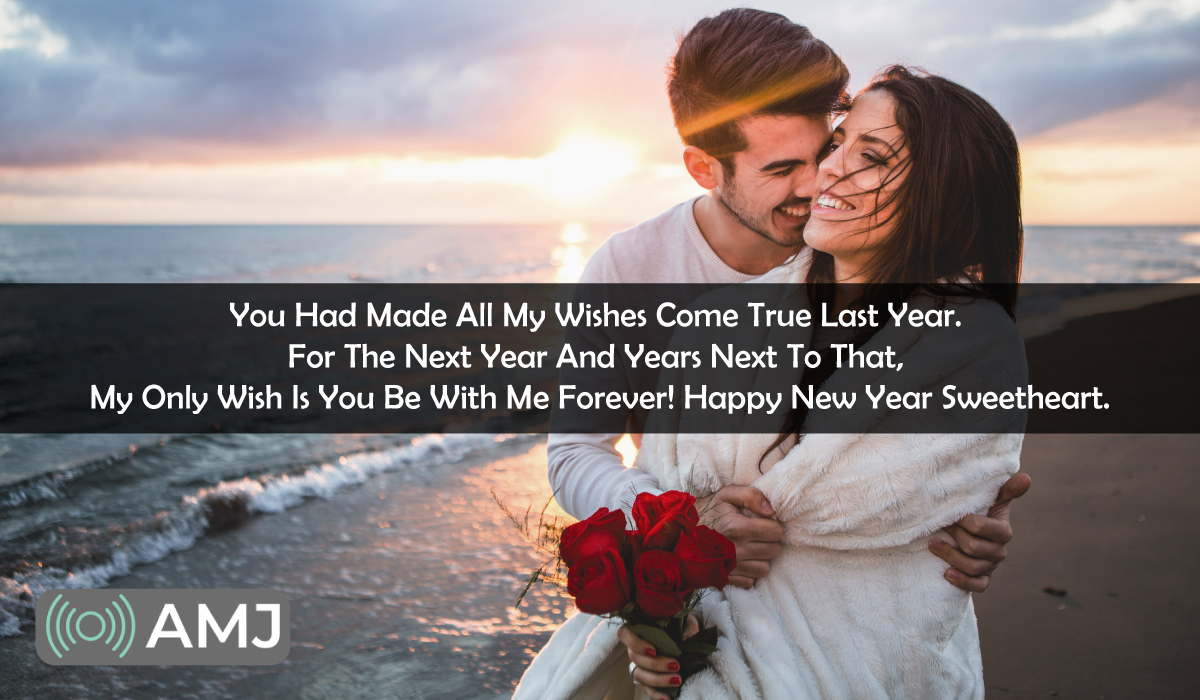 Romantic New Year Wishes & Messages for GF
