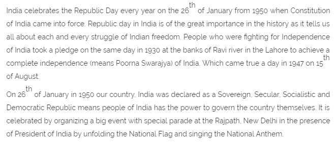 Republic Day Essay in English (150 words)