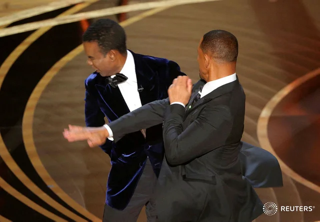 Will Smith punching Chris Rock Template