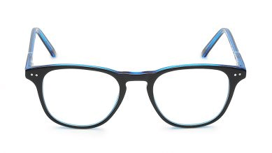 Black Rectangular Rimmed Glasses