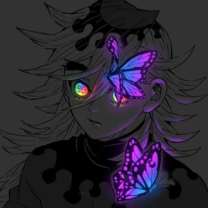 DARK ANIME GLOWING EYES Free PFP Download