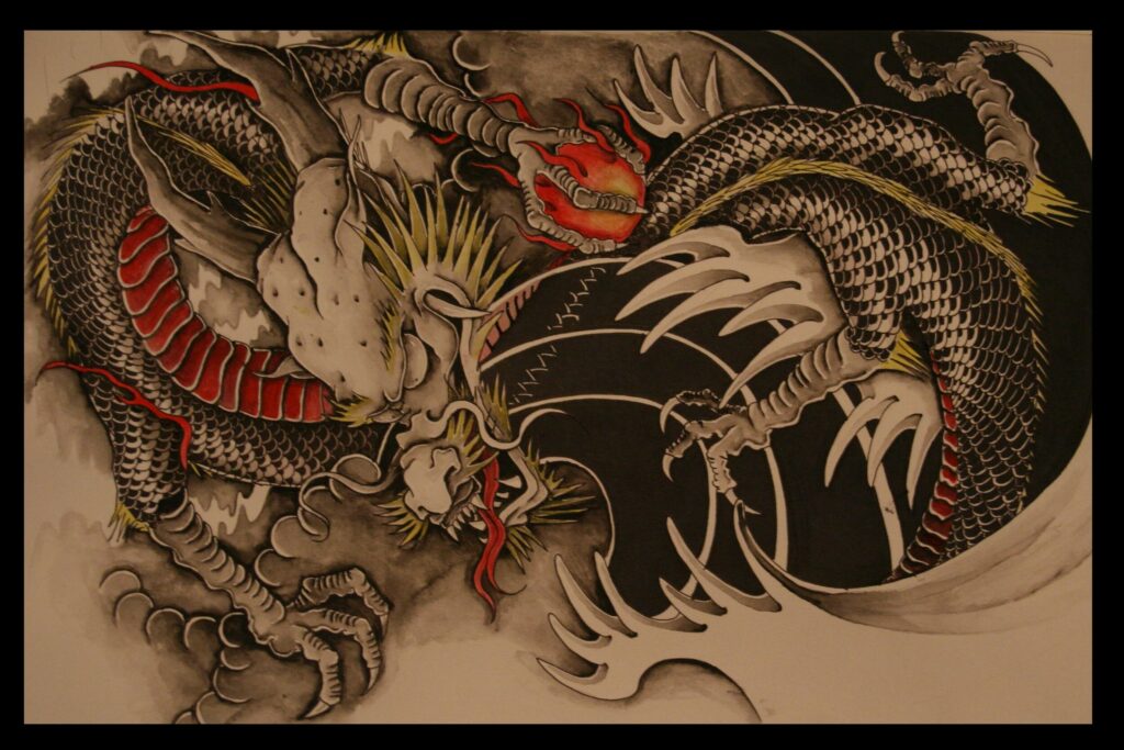 Japanese Dragon PC Cool Wallpaper