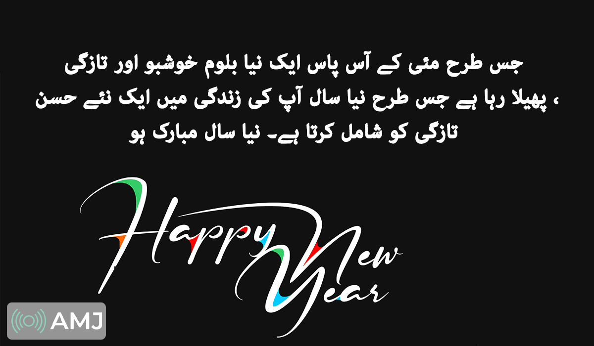 Happy New Year Image in Urdu