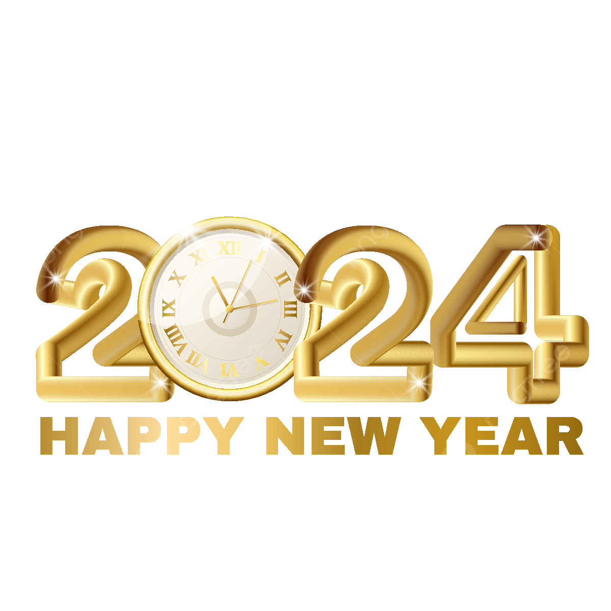 New Year 2024 clipart