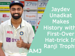 Jaydev Unadkat Makes History with First-Over Hat-trick In Ranji Trophy