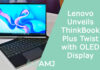 Lenovo Unveils ThinkBook Plus Twist with OLED Display