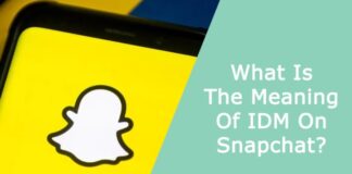 What Is The Meaning Of IDM On Snapchat?