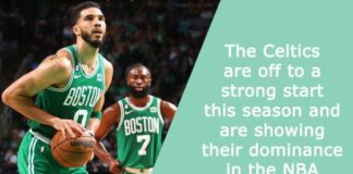The Celtics are off to a strong start this season and are showing their dominance in the NBA