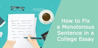 How to Fix a Monotonous Sentence in a College Essay