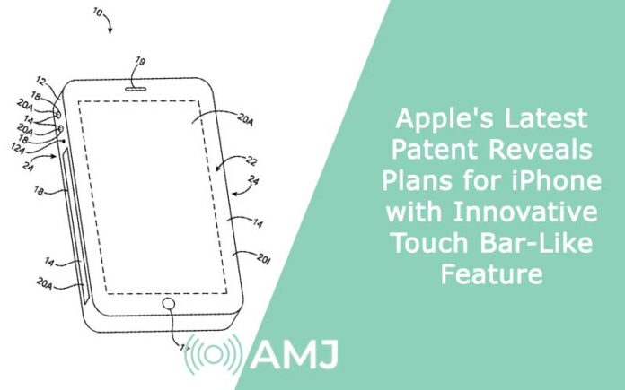 Apple's Latest Patent Reveals Plans for iPhone with Innovative Touch Bar-Like Feature