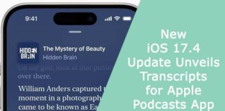 New iOS 17.4 Update Unveils Transcripts for Apple Podcasts App