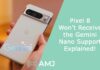 Pixel 8 Won’t Receive the Gemini Nano Support – Explained!
