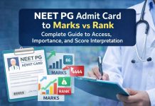NEET PG Admit Card to Marks vs Rank: Complete Guide to Access, Importance, and Score Interpretation